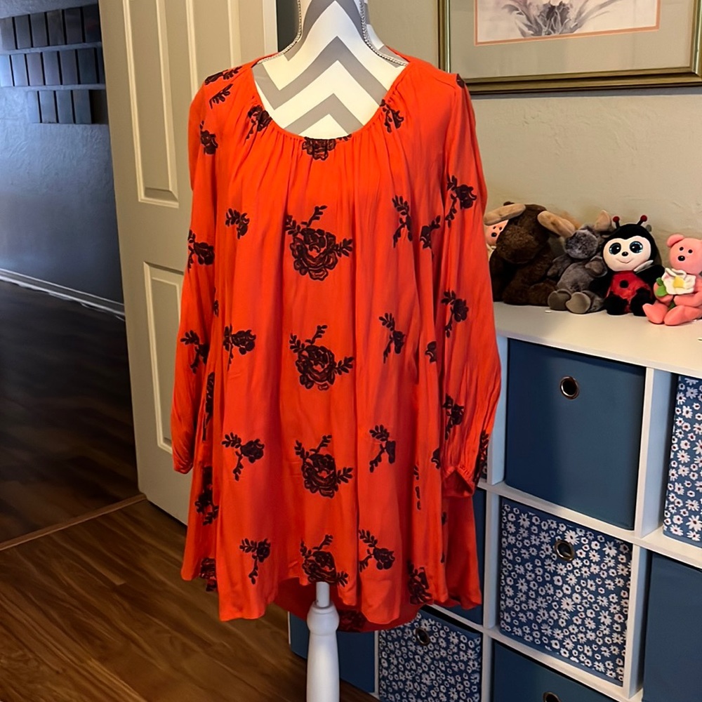 Free People Red Blouse sz Large